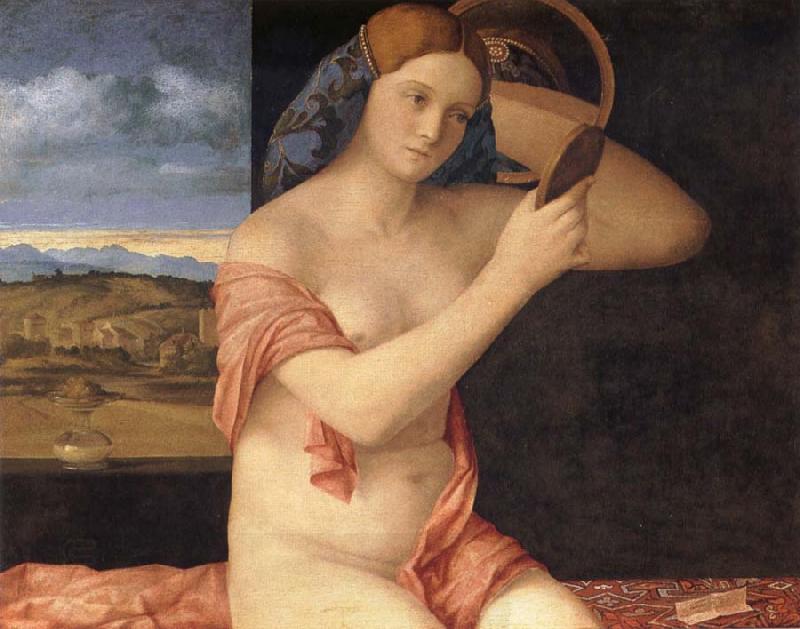 Giovanni Bellini Young woman at her toilet China oil painting art